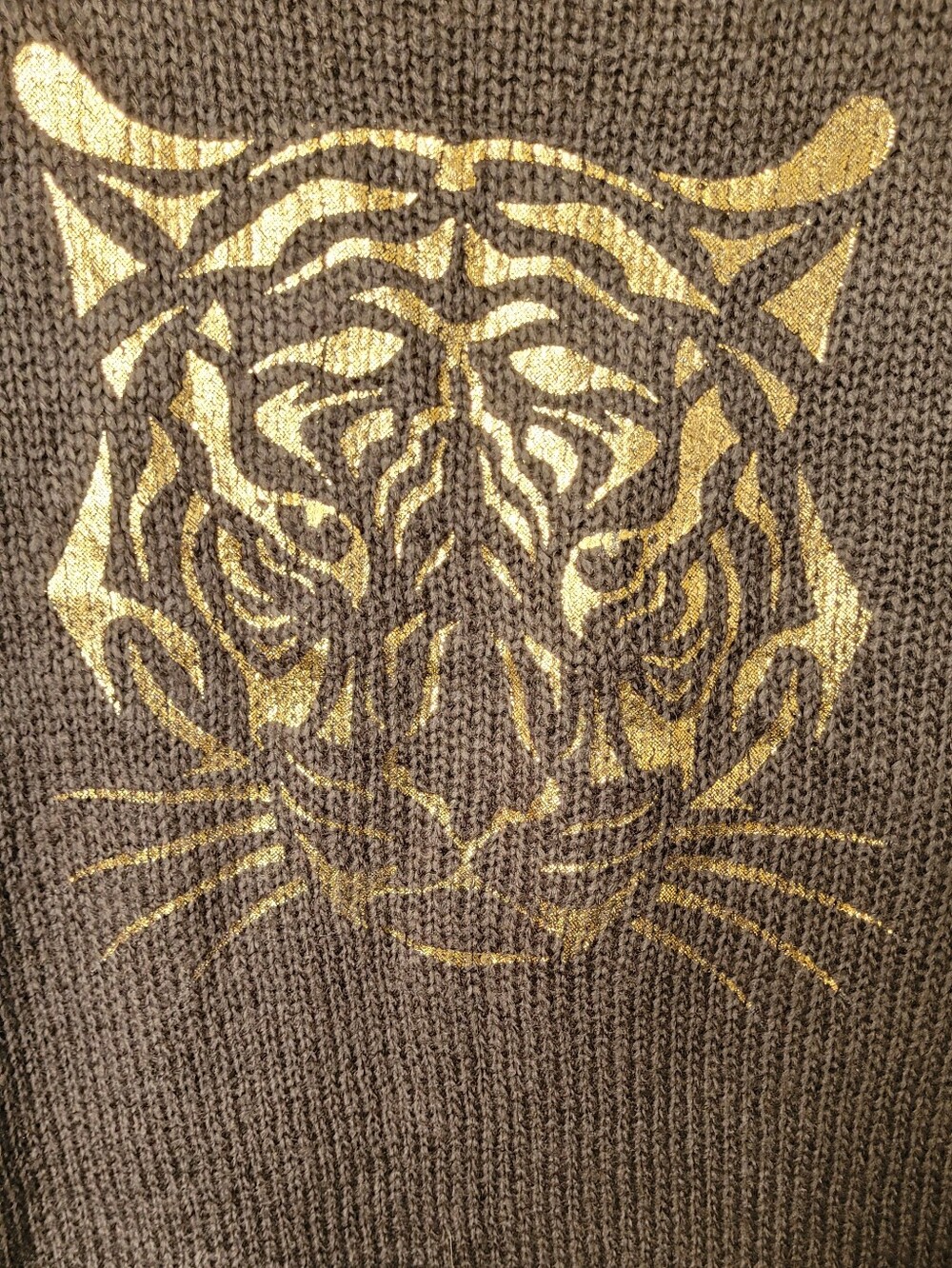 Wooden Ships Brown Gold Tiger Sweater - Picture 3 of 6